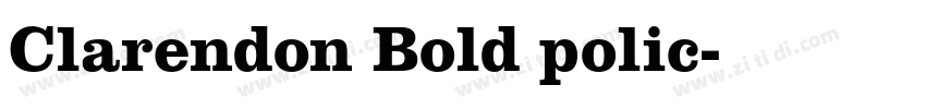 Clarendon Bold polic字体转换
